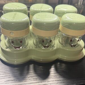 BabyMoby Green Food Storage Containers